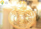 Ampoules de fantaisie avec le filament de spirale de cru, ampoules décoratives en verre d'or