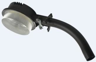 Éclairage extérieur LED en aluminium étendu avec capteur à micro-ondes et cellule photo